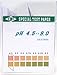 BIPEE Plastic pH Test Strips, Universal Application (pH 4.5~9), 100 Strips
