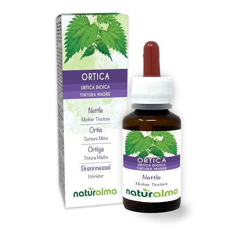 Ortica (Urtica dioica) foglie e radici Tintura Madre analcoolica Naturalma - Estratto liquido gocce 60 ml - Integratore alimentare - Vegano