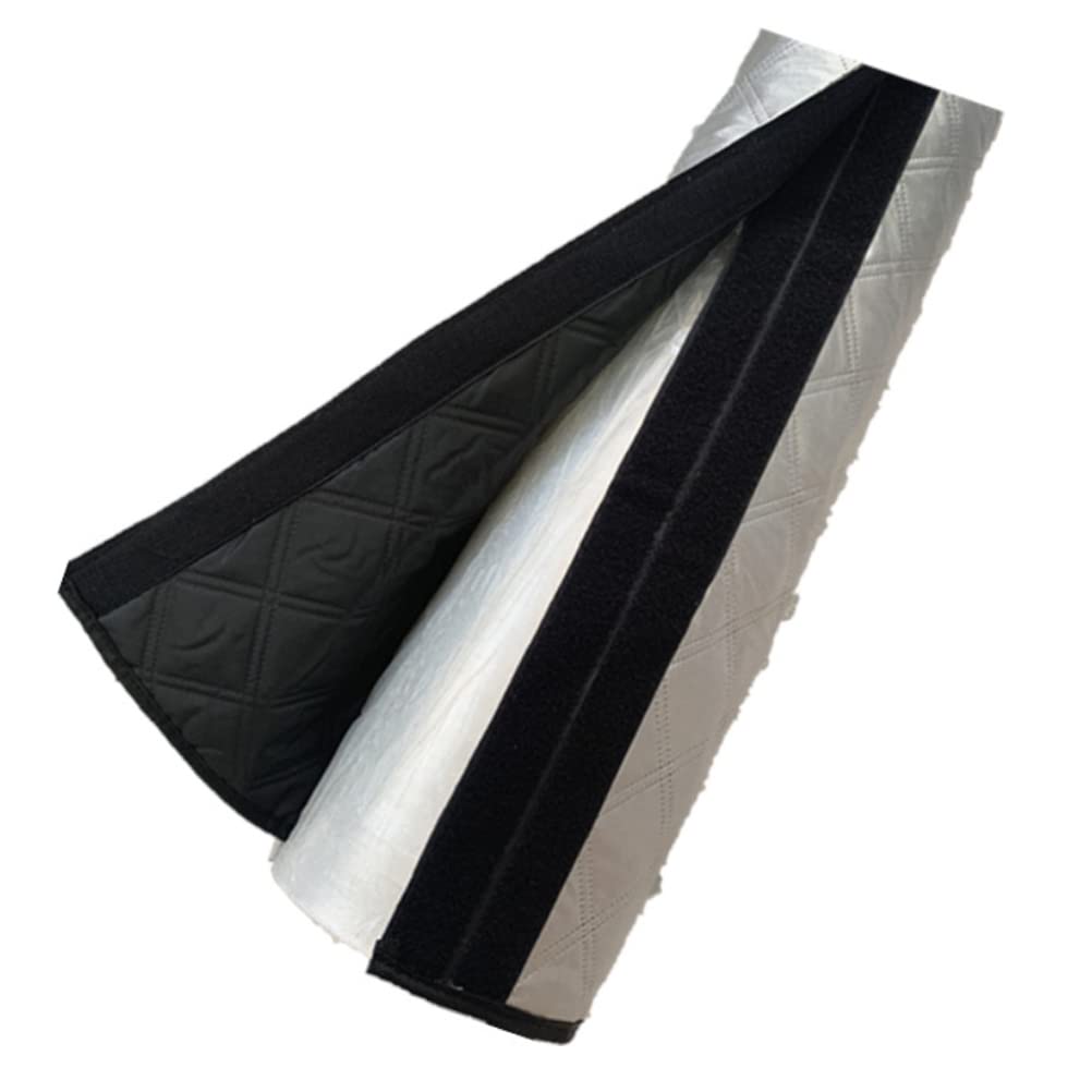 Couvercle de tuyau de climatiseur, enveloppe de tuyau isolée thermiquement, enveloppe de couverture de tuyau d'échappement en film d'aluminium, ajustement universel à la fois 5 "et 6" de diamètre