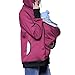 Maternity Hoodie Kangaroo - Zip Up,Warm Winter Hoodie Coat with Pockets Fashion Outerwear,for Shopping Purple s