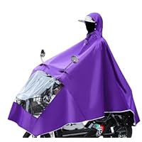Seven-Flower Mens Women Cycling Bicycle Bike Rain Cape Poncho Hooded Windproof Rain Coat Mobility Scooter Cover