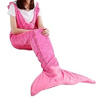 Algopix Similar Product 1 - LANGRIA Soft Flannel Mermaid Tail