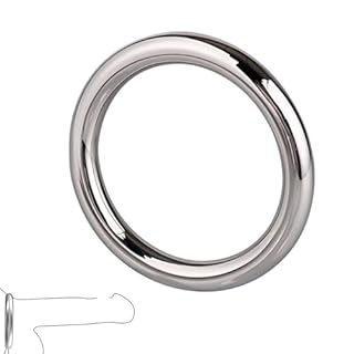 YZBZNG Anello in Acciaio Inossidabile Fattura Fine e Comoda da Indossare,A-38mm