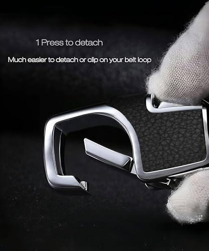 Image of 3pcs Heavy Duty Key Chain, 3 Pack Car Key Chains with 2 Metal Key Rings Carabiner Keychains