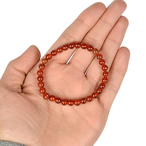 Image of Reiki Crystal Products Natural Crystal Stone Bracelet 6 mm Round Beads for Men & Women | Gemstone Jewellery Bracelet | Reiki Charged | Multiple Stone Variants Available
