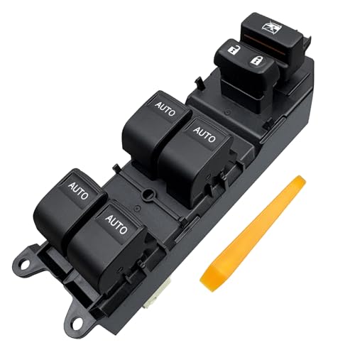 Driver Side Window Switch, Ice Blue Backlight &amp; 4-Key Auto Up/Down