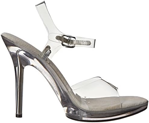 Ellie Shoes Women's 502 Brook Clear Dress Sandal, Clear, 9 M US | Image 5