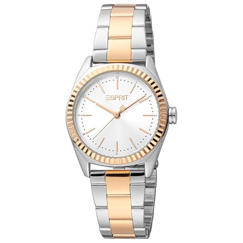 Montre ESPRIT ES1L291M0155 cadeau idéal femme boîtier deux tons argent et rose