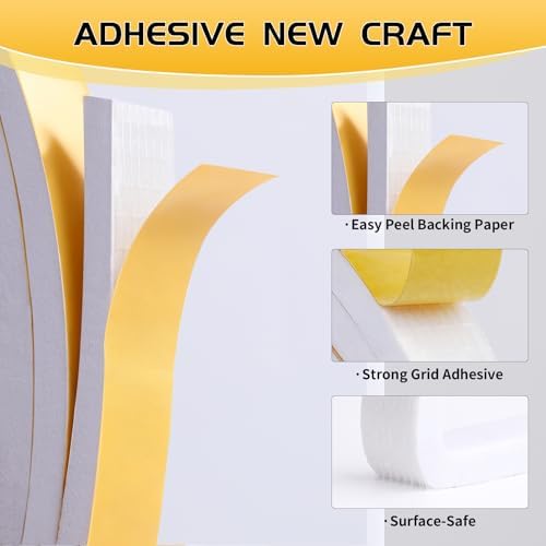 26Ft White Weather Stripping Door Seal - 1/2" x 1/4" Door Seal Strip for Door Frame, High Density Foam Insulation Tape, Self Adhesive, Soundproof Gap Filler for Doors, Windows, Sliding & AC Units — view 7
