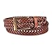 Dockers Men's Leather Braided Casual and Dress Belt,tan Glazed,38