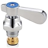 Favorpo Brass Spindle Assembly Valve Replacement Cold Side Handle Stem Assembly Replacement Fits for Commercial Sink Faucet