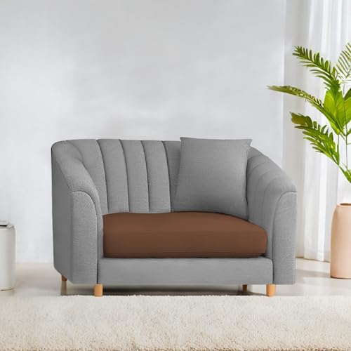 Image of Doraldo Seater Sofa Set for Living Room (Brown Grey) Premium Fabric Sofa Set
