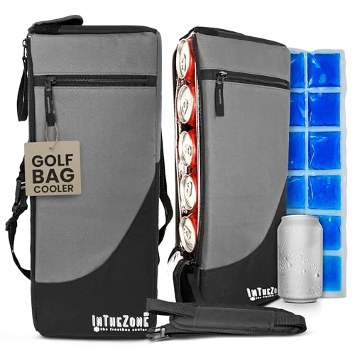 Frostbox Golf Bag Cooler w/Ice Pack, Golf Accessories for Men, Golf