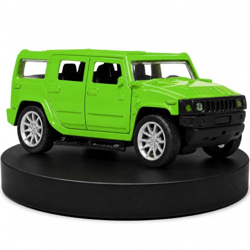 Image of Amisha Gift Gallery Hummer SUV Diecast Metal Car Toy for Kids, Green | Scale Racing Model, Pull Back Action, Opening Doors, For Kids Boys and Girls