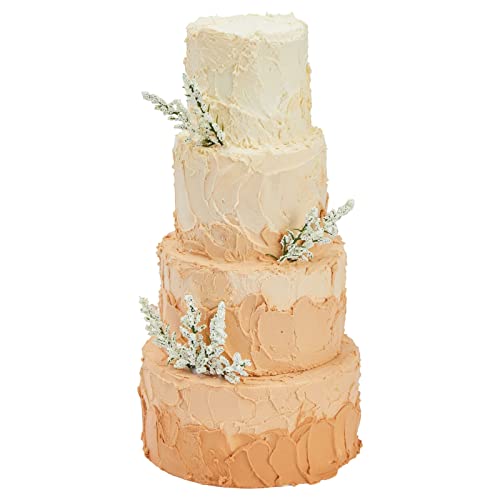 4 Piece Round Foam Cake Dummies For 12" Tall Fake Wedding Cake In 4 Sizes, For Decorating And Crafts (3, 4, 5, And 6 In) #TOP3