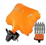 Swimming Anti-Drowning Bracelet, Inflatable Gasbag with 4 Cartridges,Open Water Survival,Provide Buoyancy for Unexpected Situations Such as Cramps (Bracelet with 9 Cartridges)