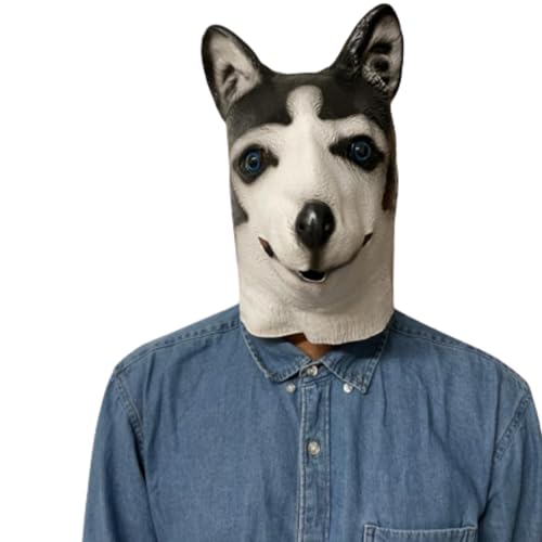 Máscaras realistas: ampla gama de máscaras realistas de látex para cabeça de animal/personagem, cavalo, unicórnio, , cão Shiba Inu, macaco, pomba, disfarce de Halloween, festa, cosplay,