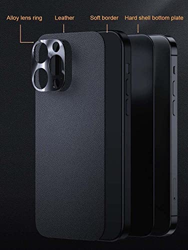 Coque de protection iPhone 13 cuir rose antichoc dos 6,1 pouces - 3