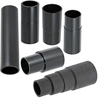 SPARES2GO Universal Complete Power Tool Hose Adaptor Kit for Dust Extraction Vacuum Cleaners Sanders (Pack of 6, 26mm, 30mm, 32mm, 35mm, 38mm)