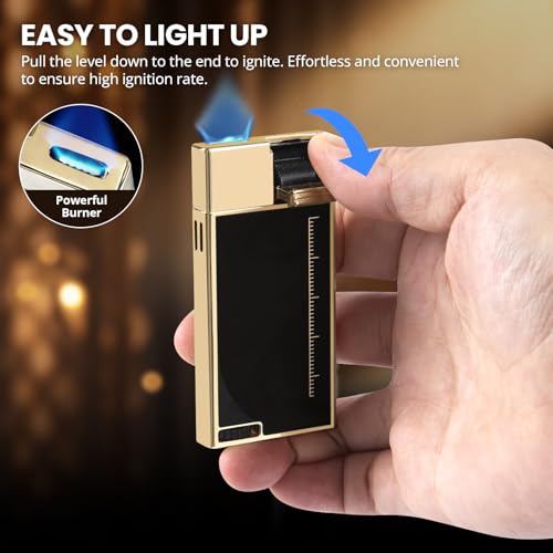 Encendedor de llama ajustable de soplete Butano miniatura 3