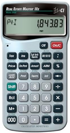 Calculated Industries 3405 Real Estate Master IIIx Residential Re...