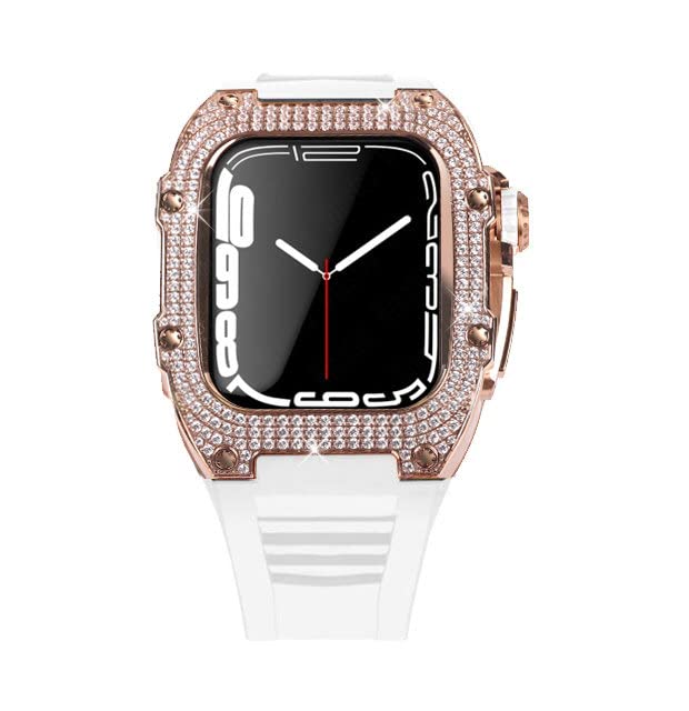 Kit de modification luxe en diamant pour Apple Watch 45mm