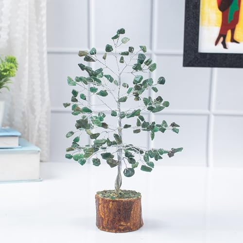 Image of ZAICUS Green Aventurine Tree of Life Feng Shui Bonsai 7-8 Inch