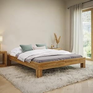 Skølm Floki Eiche Massivholzbett 160x200