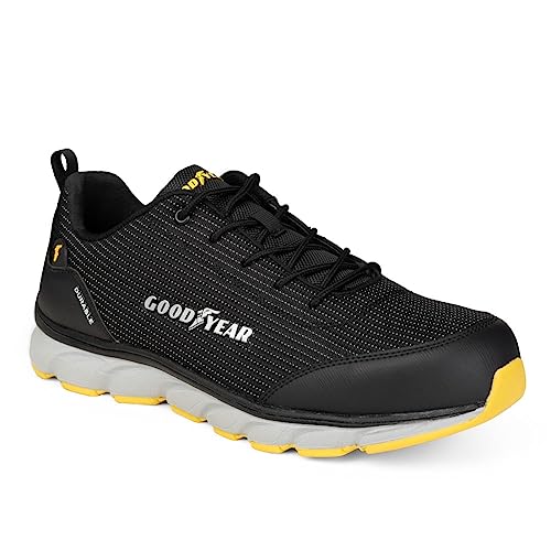 Goodyear Gyshu1667, Construction Boot Hombre, Negro, Naranja, 42 EU
