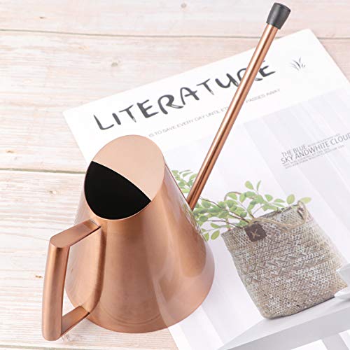 Yardwe 1 peça de lata de irrigação de aço inoxidável, recipiente de água pequeno para plantas de int