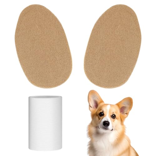 Image of DOITOOL Dog Ear Support Kit with Adhesive Ear Posting Patches for Puppies and Dogs Correction Tool for Natural Suitable for All Breeds and Ages