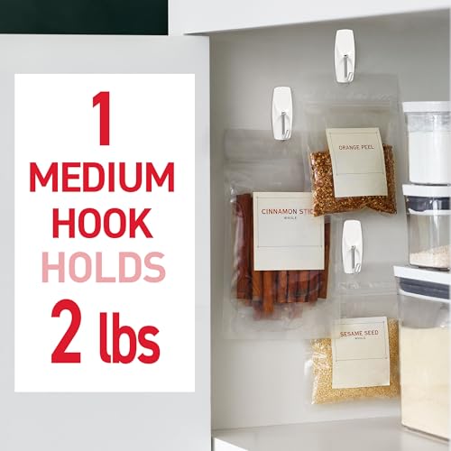 Image of Command Medium Wire Toggle Hooks, 35 Hooks and 40 Strips, Damage-Free Hanging Wall Hook with Adhesive Strips, Adhesive Hooks for Hanging Back to School Dorm Organizers, Holds up to 2 lb