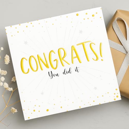 Share the Love Congratulations Greeting Card - Congrats! You Did It - Designs to Express Your Heartfelt Sentiments for Every Occasion, Relationship, and Emotion
