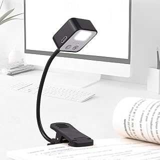 XERGY Rechargeable Book Light with 3 Color Modes & 5 Brightness Levels – 80Hrs Long Battery Life, Type-C Fast Charging, Ti... Price In India