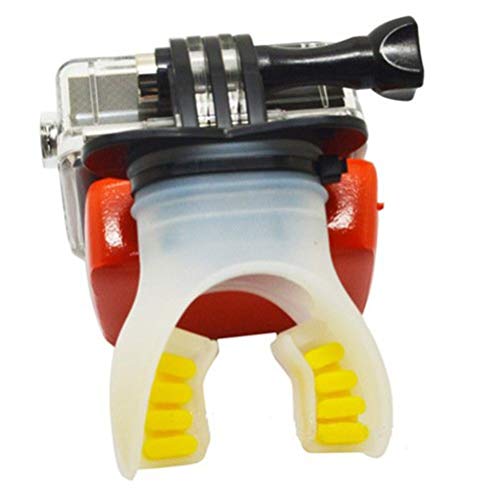 Image of Action Pro Mouth Mount Set, Bite Mount Compatible with GoPro Cameras for Surfing Diving Skating