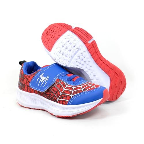 Tênis Infantil Masculino Meninos Aranha Calce Facil (Azul/Vermelho, BR, Criança de 9 a 12 anos, Numé