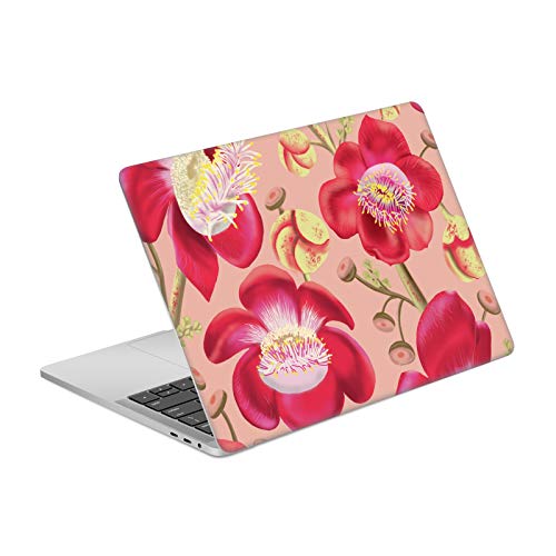 Skin MacBook Pro 13 A2338 fleurs autocollant vinyle bureau cafe