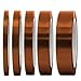 selizo High Temp Tape, 5 Pack Multi – Sized 1/8”, 15/64”, 15/64”, 15/32”, 5/64”, Heat Resistance Up to 280℃ (536℉)