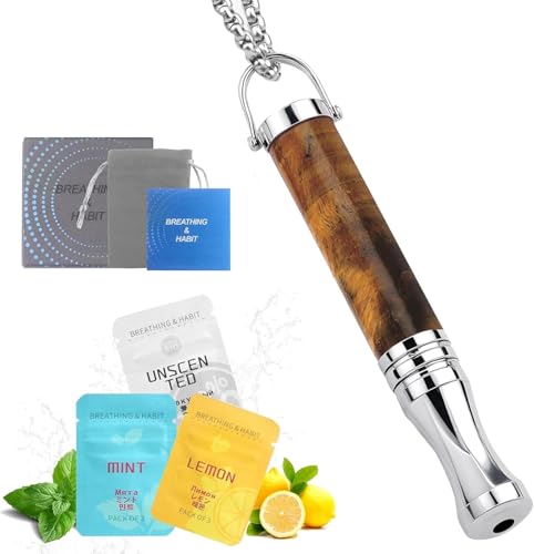 LEEWENYAN Rauchentwöhnung Hilfsmittel, Atemhalskette Raucherentwöhnung zur Beruhigung & Stressabbau, Raucherentwöhnung Kette Hilfsmittel für Herren Damen Meditation Entspannung