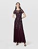 Adrianna Papell Women's Floral Beaded Godet Gown, ... #5