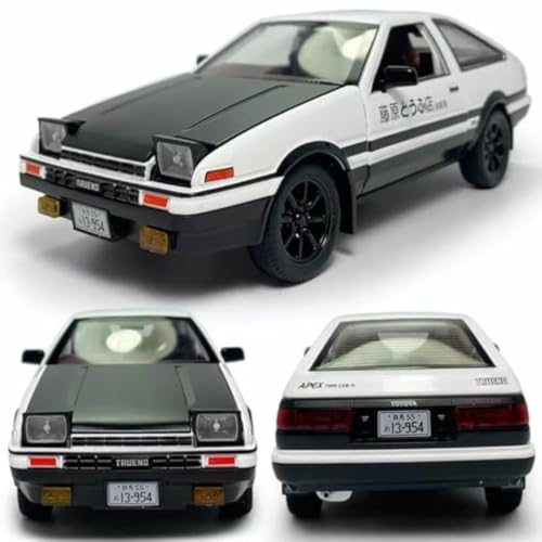 Image of Mashes AE86 1:32 Scale Metal Diecast Model with Pull Back Action, LED Lights, Sound & Openable Doors, Premium JDM Sports Car Collectible for Kids, Boys, Girls, Car Enthusiasts & Collectors