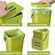 WEIWUXIAN 3L Biomülleimer Küche Klein, Komposter Mülleimer mit Deckel, Aufhängbarenzum Komposteimer, Tischabfalleimer, für Bad, Küchen, Büro, Camping(Grün)
