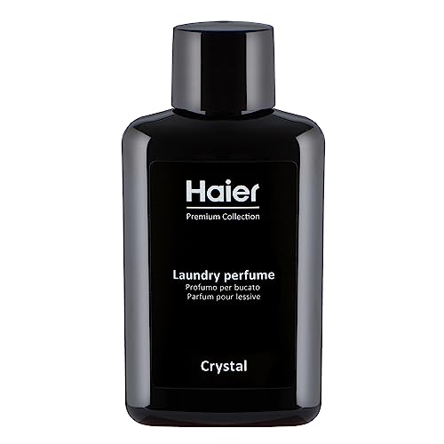 Haier Fragancia Crystal, Perfume para el Lavado en Lavadora, Esencia Concentrada para Ropa de Cama y Prendas de Vestir, Fórmula activa de Larga Duración, hasta 5 semanas, 20 ciclos, 100 ml