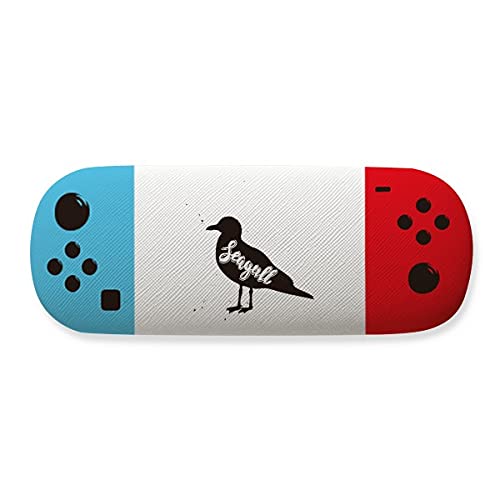 Étui de rangement pour lunettes mouette noir et blanc idéal pour vos voyages et votre bureau