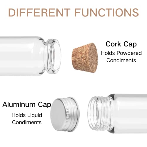 SPINNDO Camping Spice Kit Travel Spice Holder Hiking Spices Set bushcraft Spice kit for Outdoor Camping BBQ - Green - Image 5