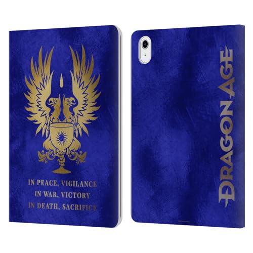 Funda Dragon Age evita arañazos en iPad Air 2020 2022 con esta carcasa de cuero tipo libro formal