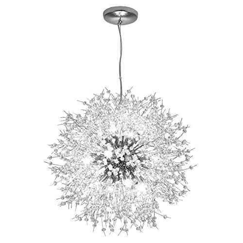 Cristal en cristal moderne suspension pour table de salle à manger