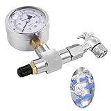LTIENBST700PSI Stickstoff Füllwerkzeug Stickstoffregler Kit Fit für Schrader Ventil Schock Compatible with UTV,Snowmobile Shocks,Kawasaki,Honda
