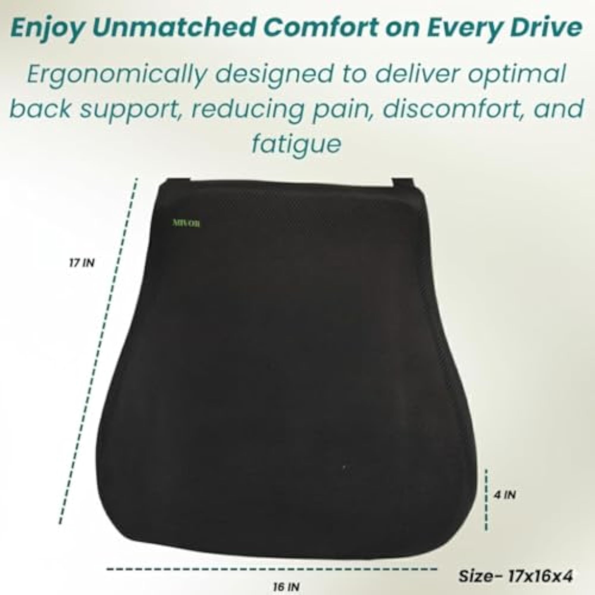 Memory Foam Car Backrest Cushion & Lumbar Support