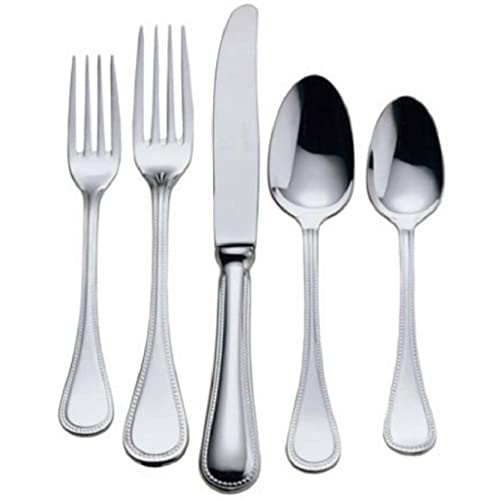 Couzon Le Perle Stainless Steel Flatware 5 piece Place Setting